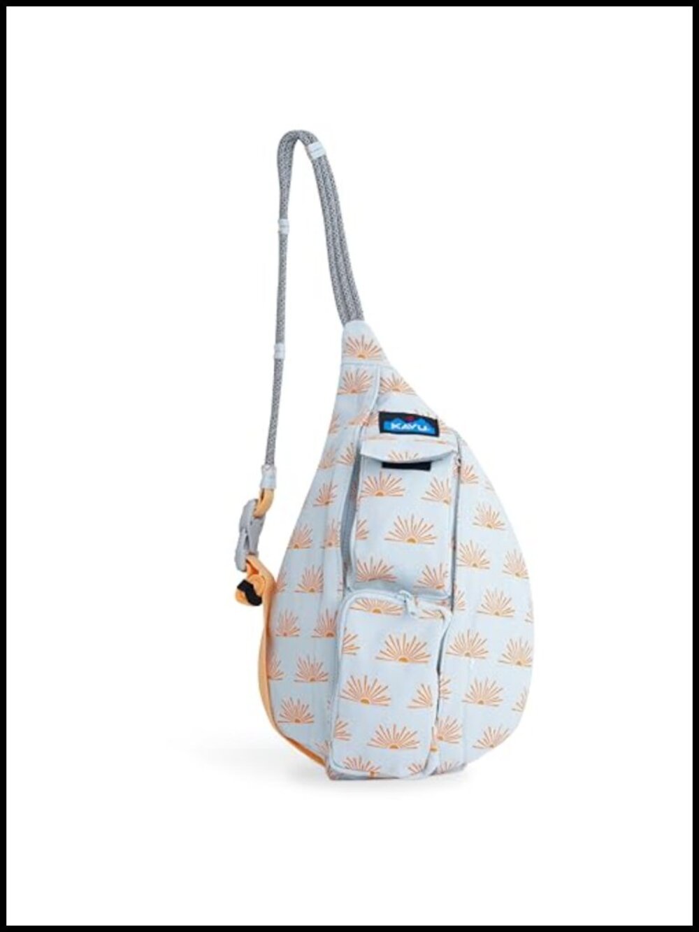 Cotton Canvas Crossbody Sling Bag Mini Rope Adjustable Travel